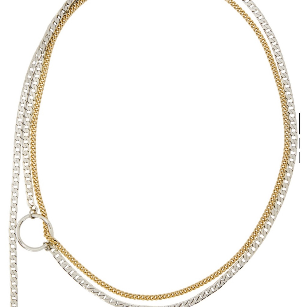 Justine Clenquet Silver and Gold Choker